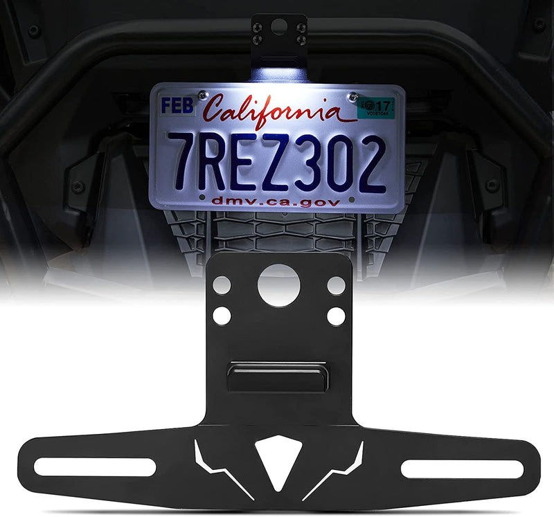 Load image into Gallery viewer, Universal 12V Lighted License Plate Holder for Can Am X3 / Polaris RZR
