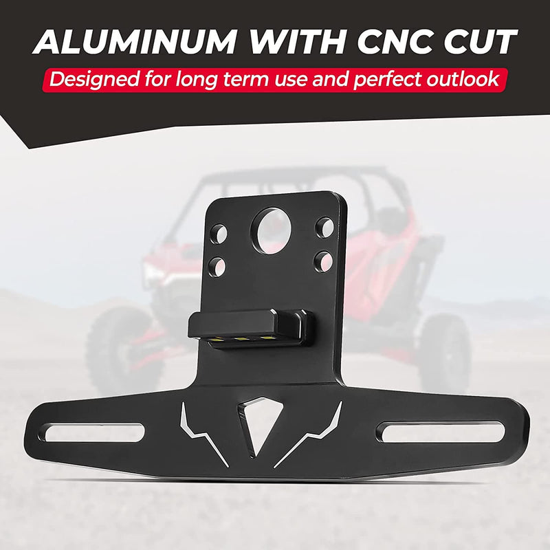 Load image into Gallery viewer, Universal 12V Lighted License Plate Holder for Can Am X3 / Polaris RZR

