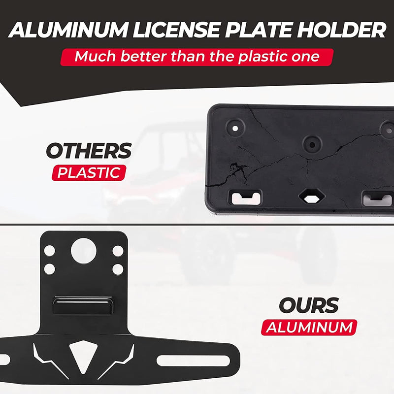 Load image into Gallery viewer, Universal 12V Lighted License Plate Holder for Can Am X3 / Polaris RZR
