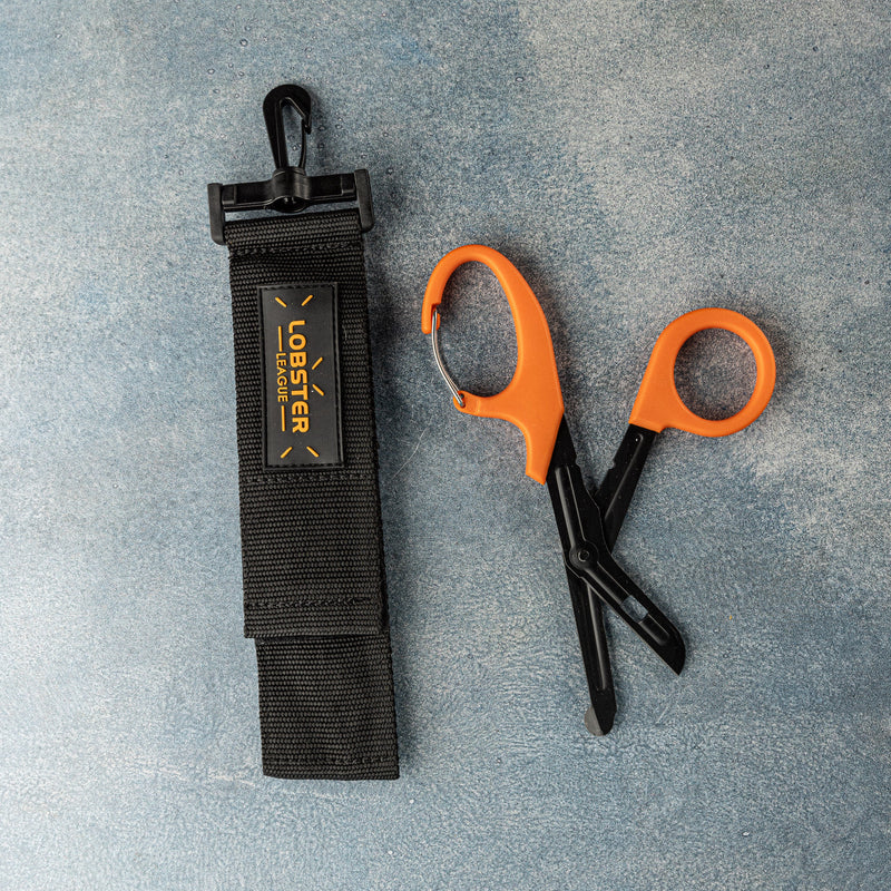 Load image into Gallery viewer, Rescue Diver Shears / Lionfish Shears with Built-in-Clip
