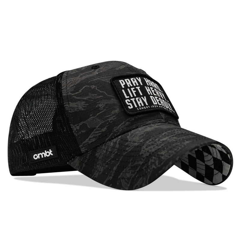Load image into Gallery viewer, Pray Hard. Lift Heavy. Stay Deadly. Patch Original Ripstop Snapback Hat

