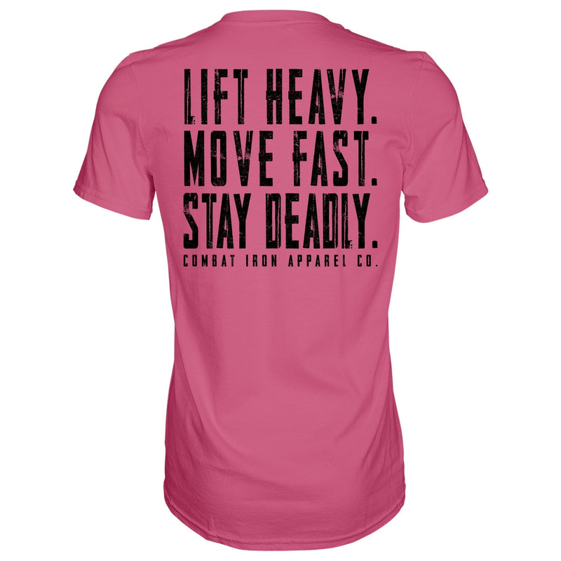 Load image into Gallery viewer, Original Motto: Lift Heavy. Move Fast. Stay Deadly. Men's T-Shirt
