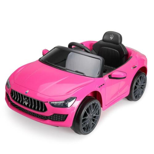 Light Pink Maserati Electric Ride-On Car for Kids with Remote Control