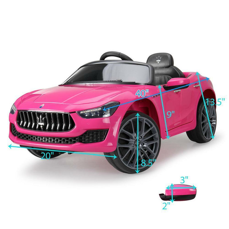 Load image into Gallery viewer, Light Pink Maserati Electric Ride-On Car for Kids with Remote Control
