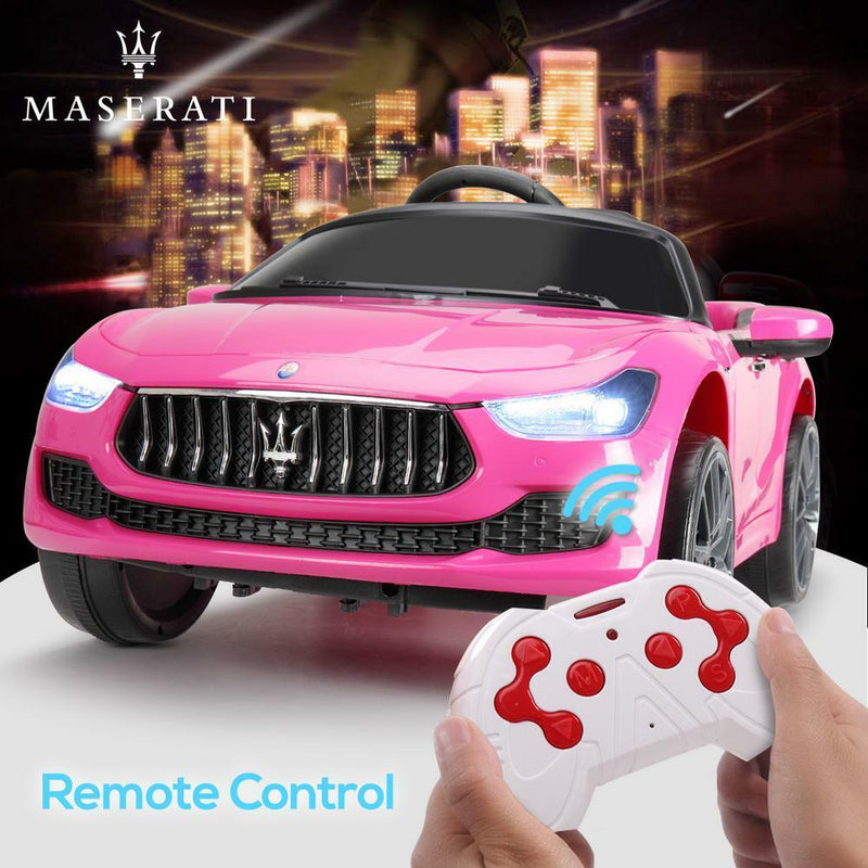 Load image into Gallery viewer, Light Pink Maserati Electric Ride-On Car for Kids with Remote Control
