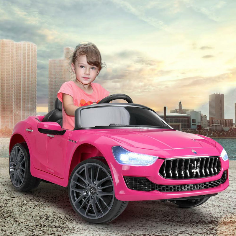 Load image into Gallery viewer, Light Pink Maserati Electric Ride-On Car for Kids with Remote Control
