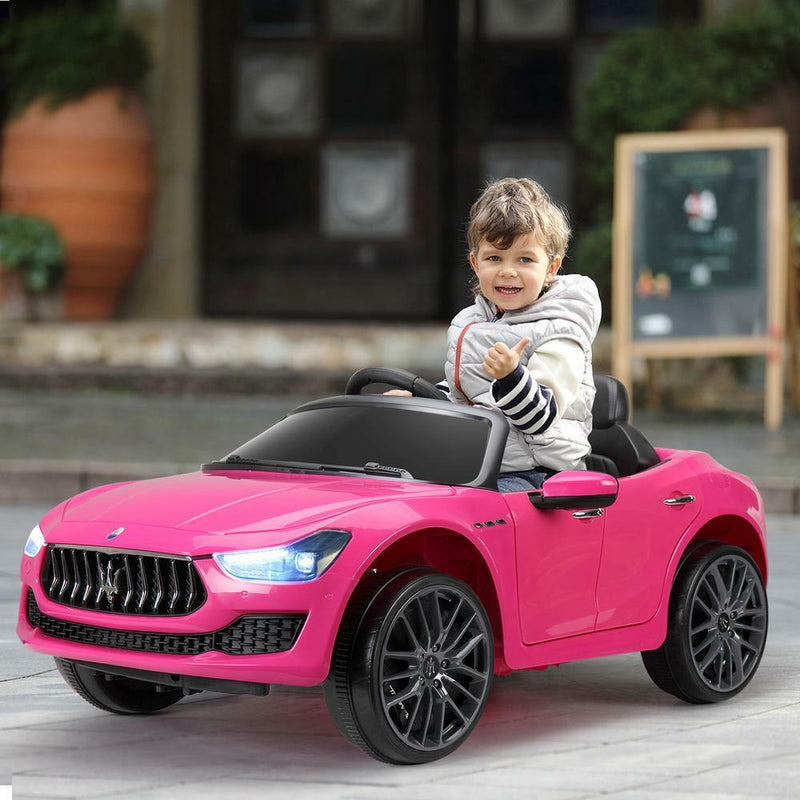 Load image into Gallery viewer, Light Pink Maserati Electric Ride-On Car for Kids with Remote Control
