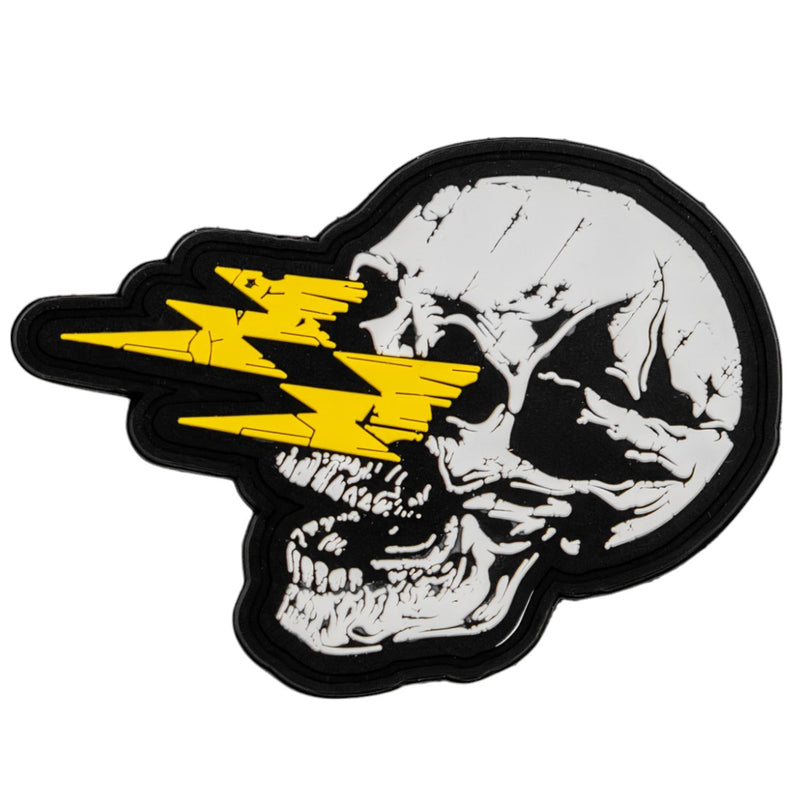 Load image into Gallery viewer, Die with Memories Bolt Skull PVC Patch
