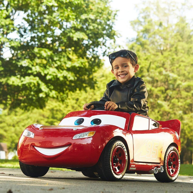 Load image into Gallery viewer, Lightning McQueen Battery-Powered Vehicle with Sound Effects for Ages 3+
