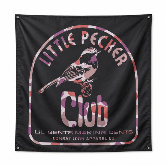 Little Pecker Club 3' X 3' Wall Flag