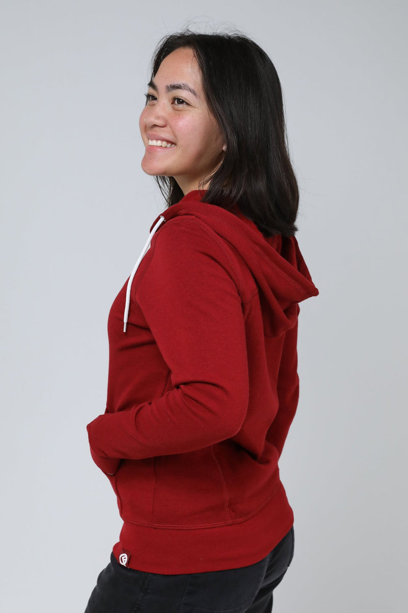 Load image into Gallery viewer, Women's Hero Hoodie Lite (Crimson Cherry)
