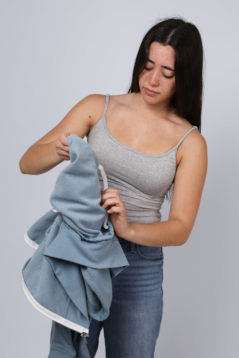 Load image into Gallery viewer, Women's Hero Hoodie Lite (Misty Blue)
