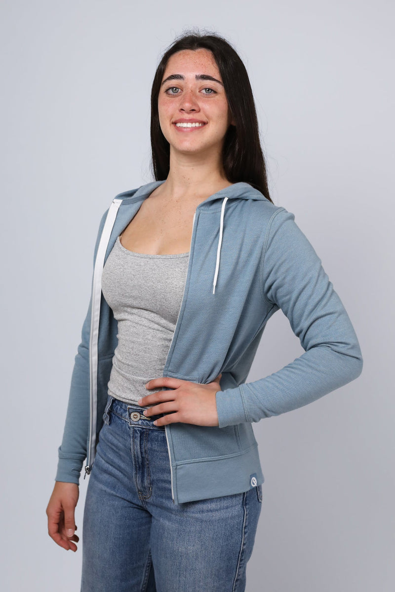 Load image into Gallery viewer, Women's Hero Hoodie Lite (Misty Blue)
