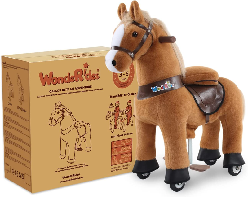 Load image into Gallery viewer, Little Riders&#39; Dream: Mini Horse Toy for Kids Ages 3-5 (30.1 Inches Tall)
