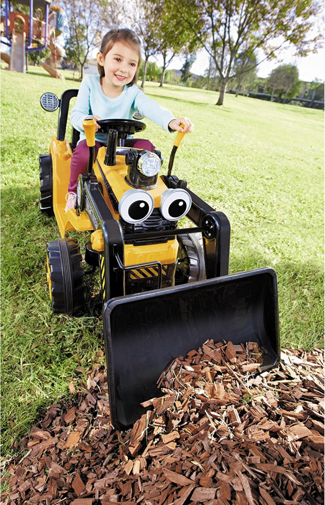 Load image into Gallery viewer, Bulldozer Digger Front Loader Ride On Construction Toy For Kids
