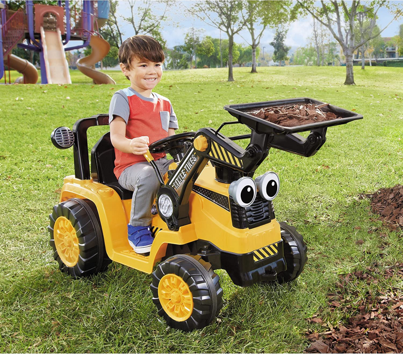 Load image into Gallery viewer, Bulldozer Digger Front Loader Ride On Construction Toy For Kids
