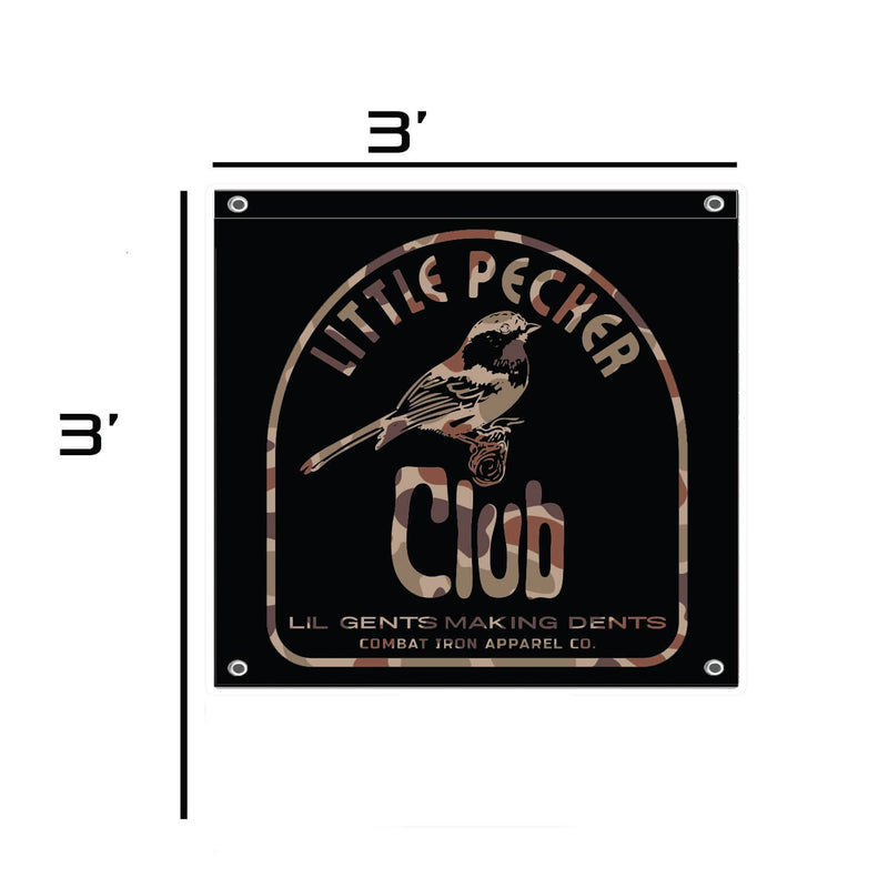 Load image into Gallery viewer, Little Pecker Club 3&#39; X 3&#39; Wall Flag

