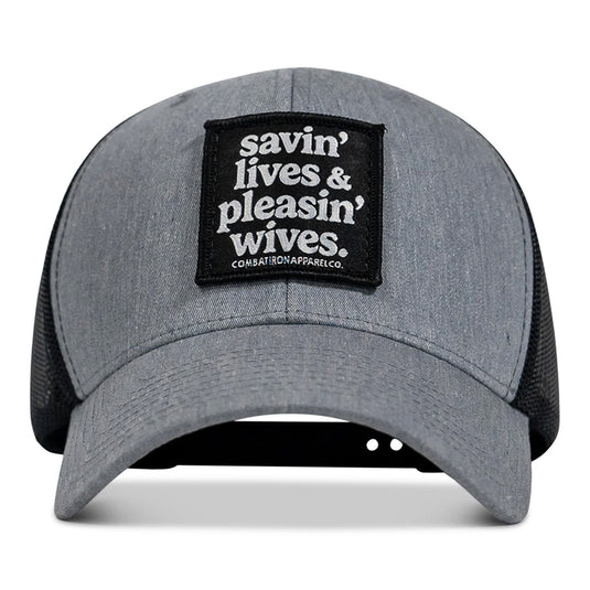 Savin' Lives & Pleasin' Wives Patch SnapBack Hat