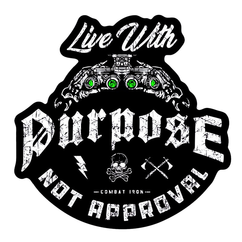 Load image into Gallery viewer, Live With Purpose, Not Approval Decal
