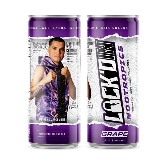 12-Pack LOCK'DIN Nootropic Performance Drink: Grape - Skoutley Outdoors LLC