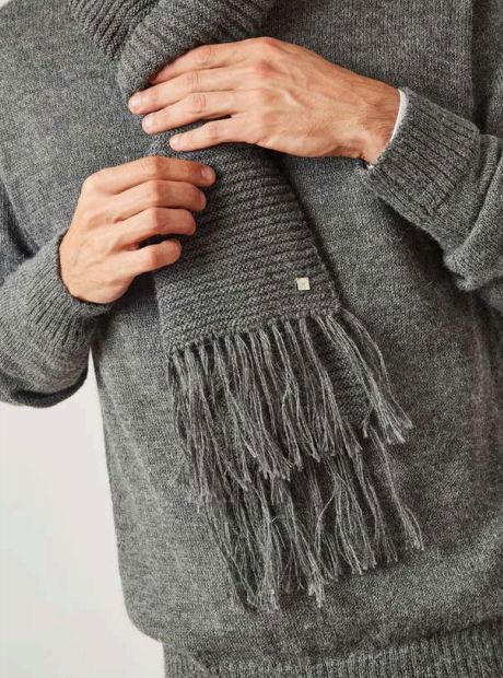 Load image into Gallery viewer, Long Fringed 100% Baby Alpaca Scarf
