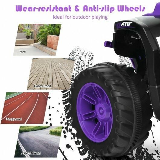 Load image into Gallery viewer, Long-Lasting 12V Kids Electric ATV Quad Ride On Car with LED Light-Purple

