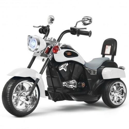 Load image into Gallery viewer, Long-Lasting 6V White Children&#39;s Motorcycle for Endless Fun
