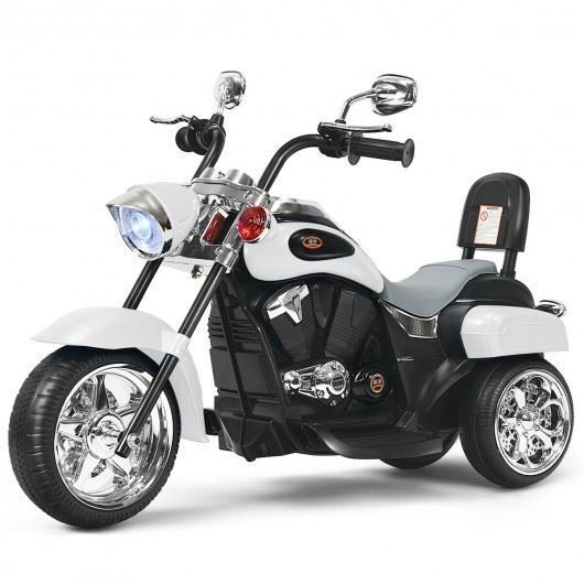 Load image into Gallery viewer, Long-Lasting 6V White Children&#39;s Motorcycle for Endless Fun

