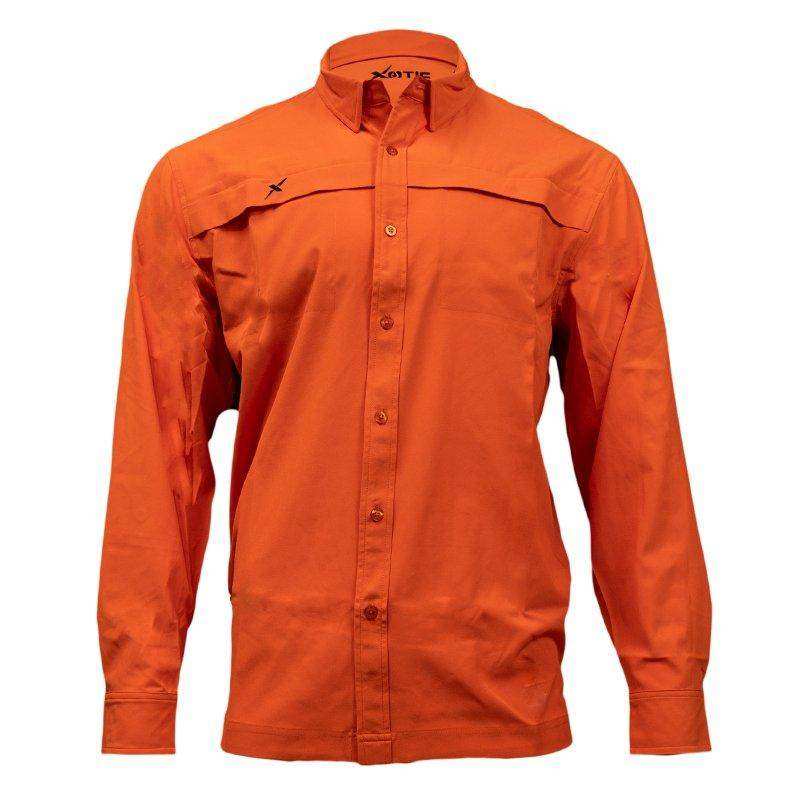 Long Sleeve Solid Lifestyle Button Down w/ REPEL-X - Skoutley Outdoors LLC