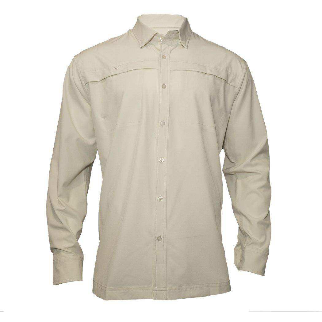 Long Sleeve Solid Lifestyle Button Down w/ REPEL-X - Skoutley Outdoors LLC