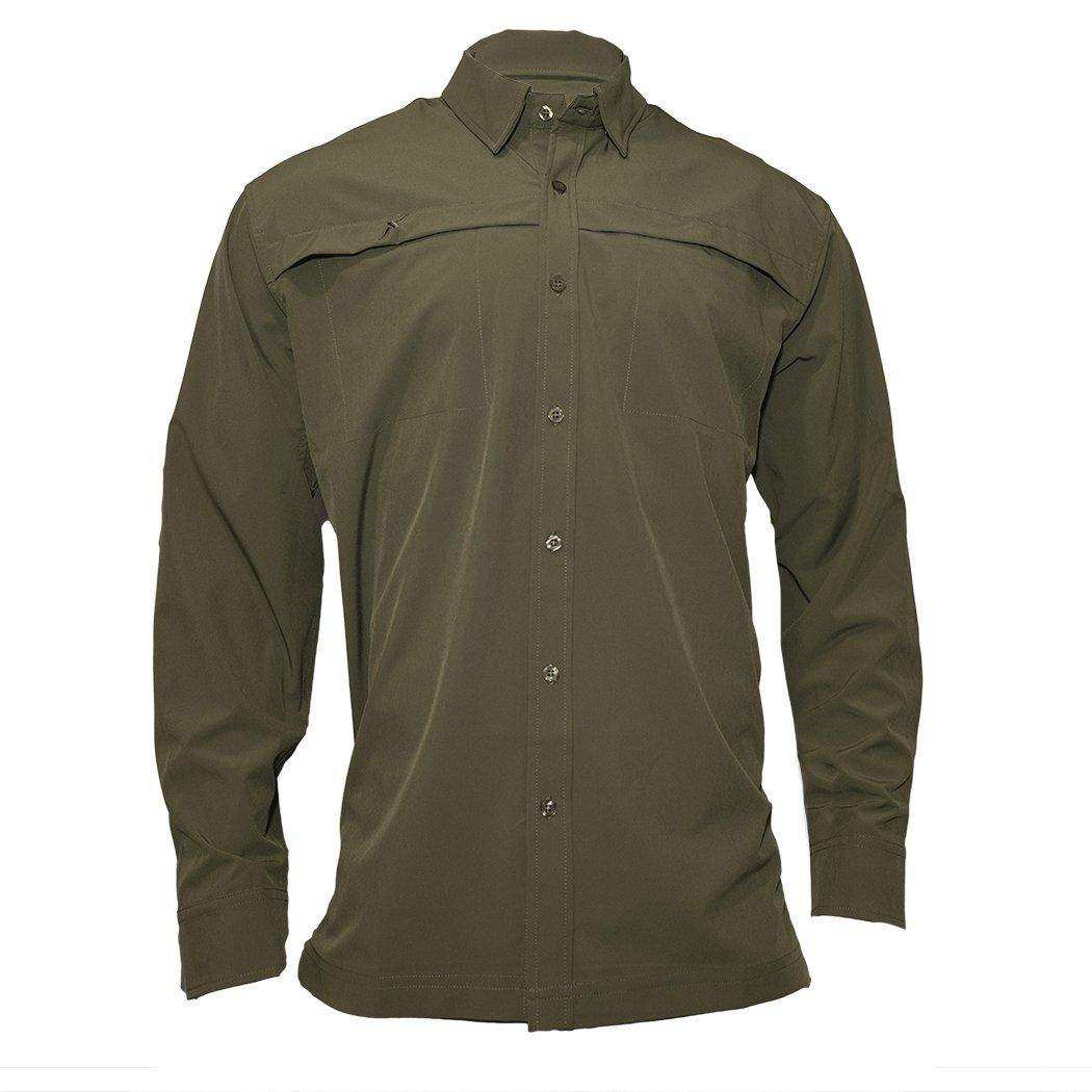 Long Sleeve Solid Lifestyle Button Down w/ REPEL-X - Skoutley Outdoors LLC