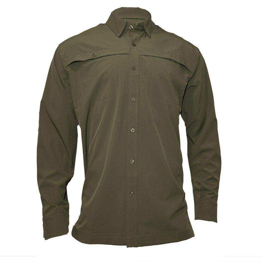 Long Sleeve Solid Lifestyle Button Down w/ REPEL-X - Skoutley Outdoors LLC