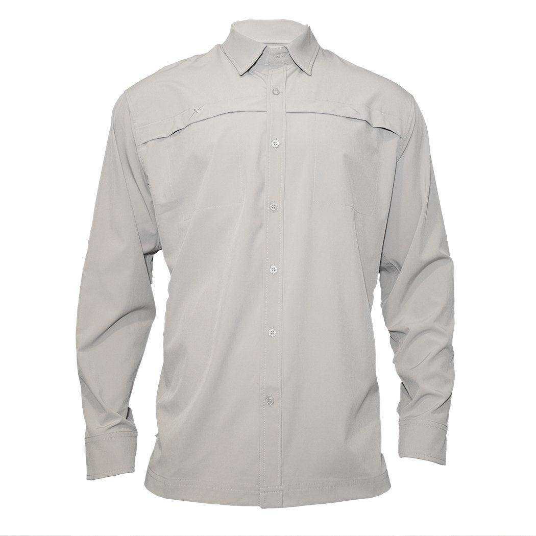 Long Sleeve Solid Lifestyle Button Down w/ REPEL-X - Skoutley Outdoors LLC