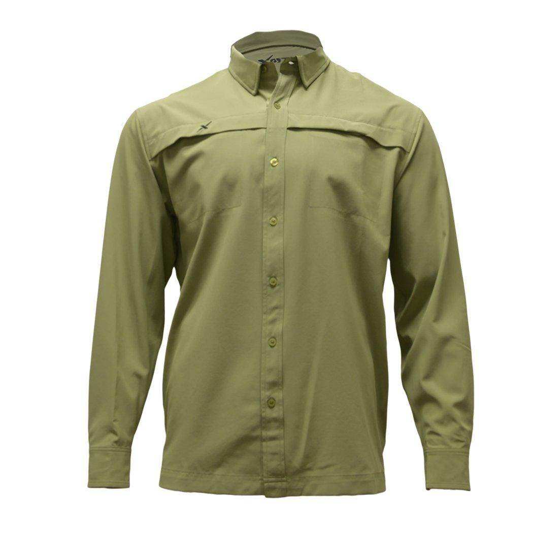 Long Sleeve Solid Lifestyle Button Down w/ REPEL-X - Skoutley Outdoors LLC