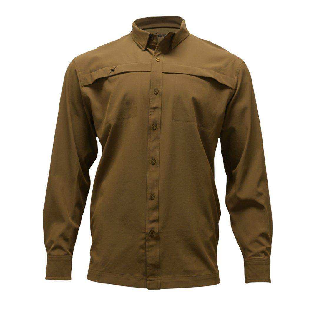 Long Sleeve Solid Lifestyle Button Down w/ REPEL-X - Skoutley Outdoors LLC