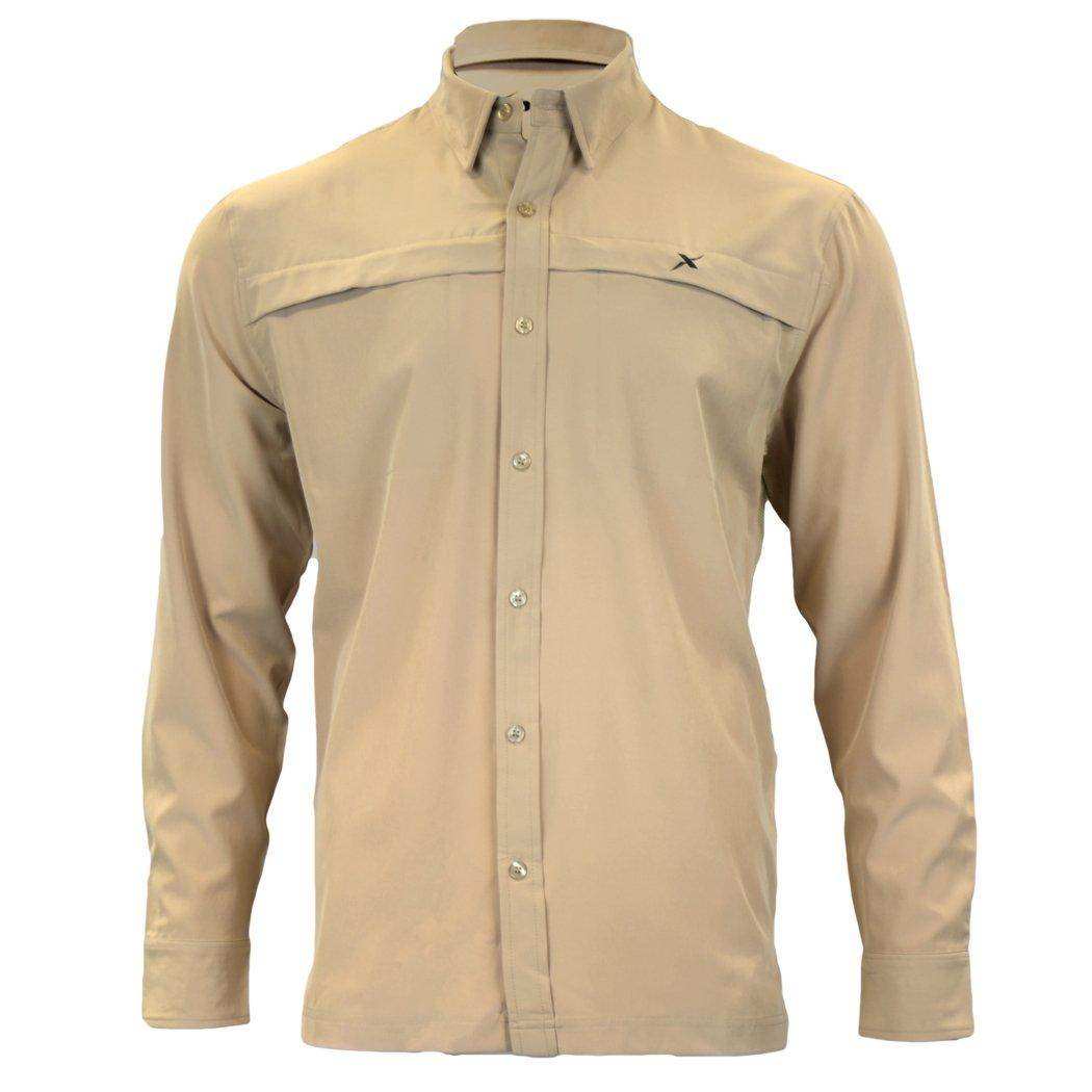 Long Sleeve Solid Lifestyle Button Down w/ REPEL-X - Skoutley Outdoors LLC