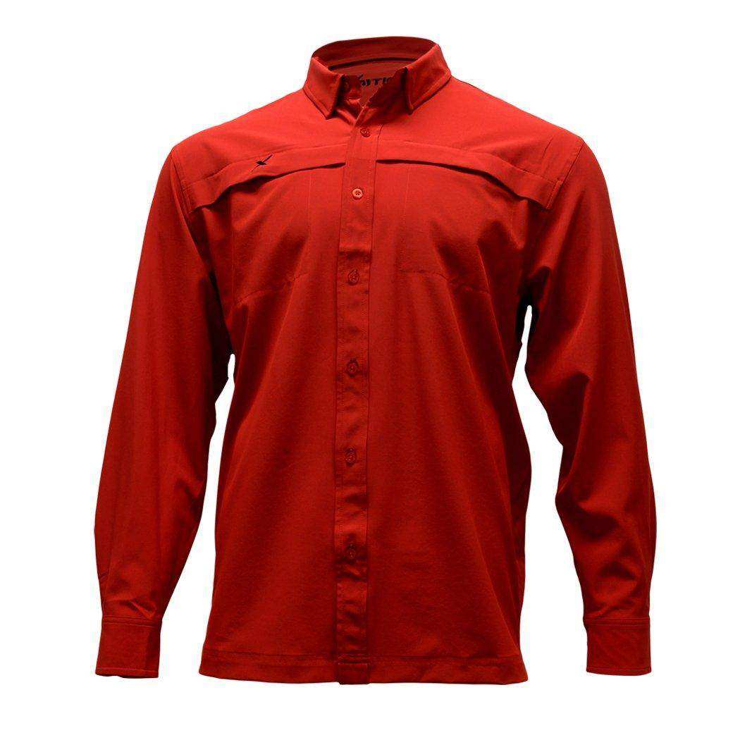 Long Sleeve Solid Lifestyle Button Down w/ REPEL-X - Skoutley Outdoors LLC