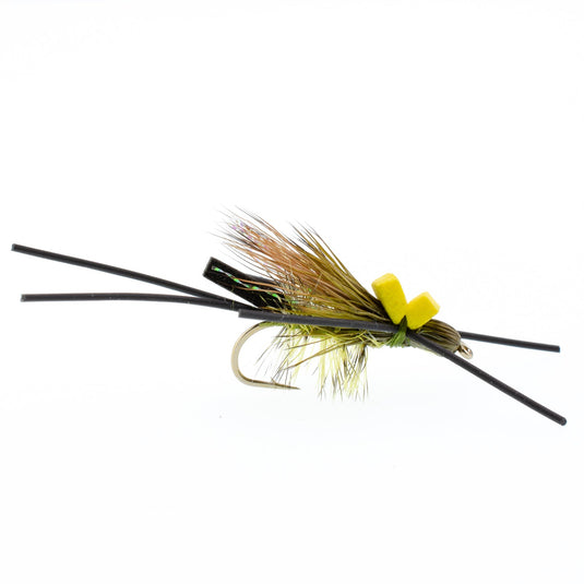 Long Tail Skwala Stone - Squalla Stonefly Dry Fly - 6 Flies Hook Size 10