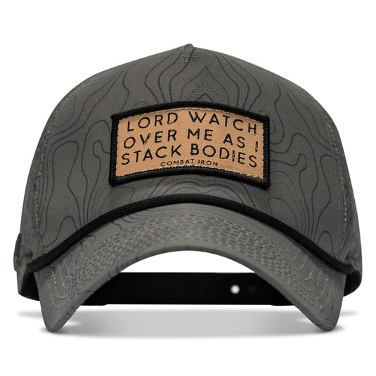 Lord Watch Over Me As I Stack Bodies (Tan) Patch Waterproof Weekender Snapback