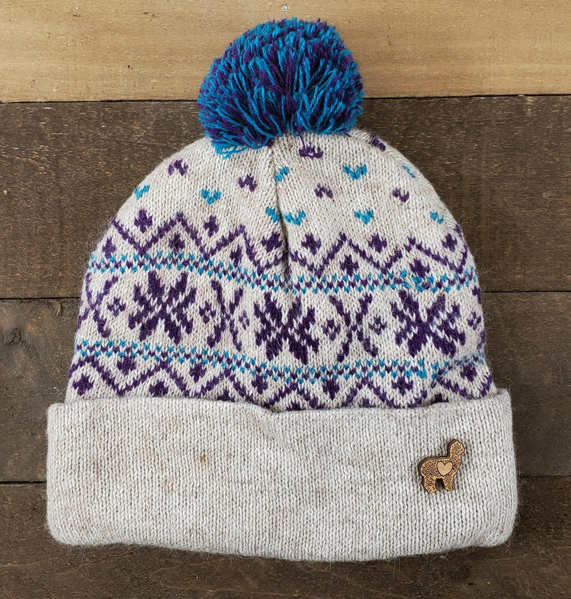 Load image into Gallery viewer, LOVE Alpaca Hat and Lapel Pin
