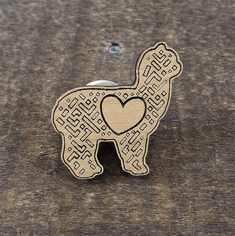 Load image into Gallery viewer, LOVE Alpaca Hat and Lapel Pin

