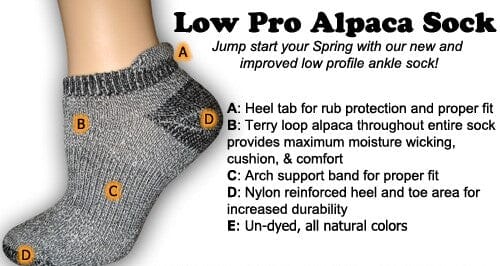Load image into Gallery viewer, Low Pro Alpaca ANKLE Sock

