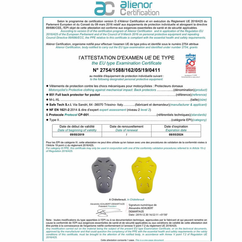 Load image into Gallery viewer, Universal Ce Level 2 Spine Protector Motorcycle Back Protector
