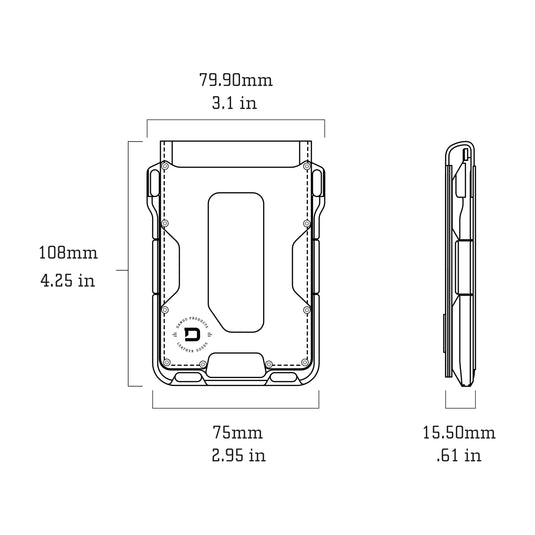M1 Maverick™ Bifold Wallet - 4 Pocket Bifold Leather