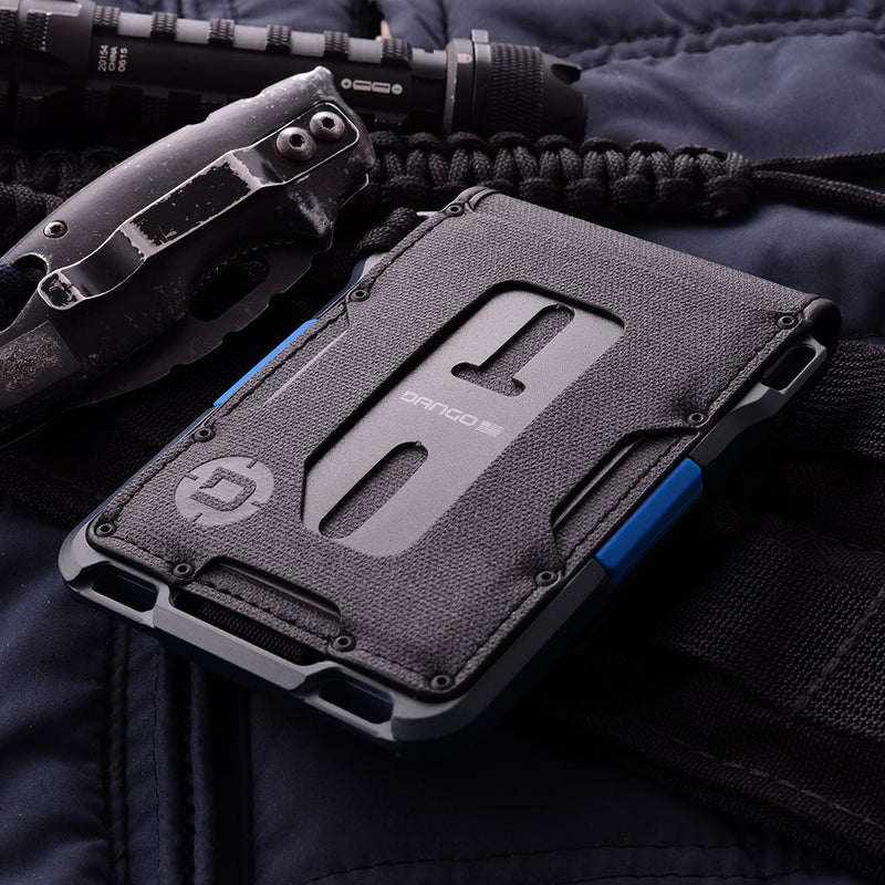 Load image into Gallery viewer, M1 Maverick™ Bifold Wallet - Spec-Ops - 4 Pocket DTEX - Blueline
