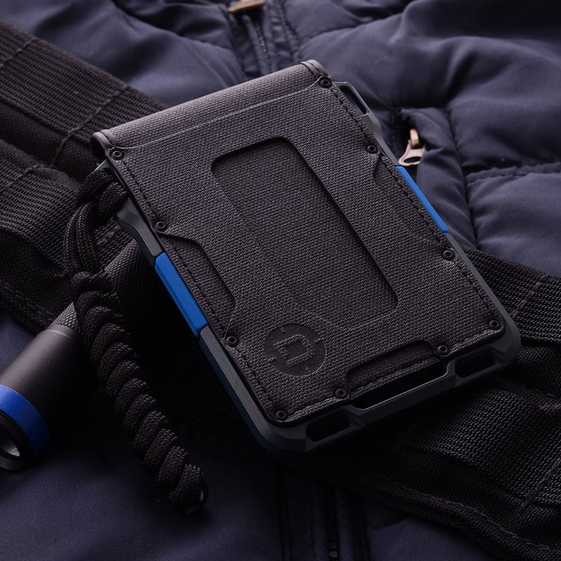 Load image into Gallery viewer, M1 Maverick™ Bifold Wallet - Spec-Ops - 4 Pocket DTEX - Blueline
