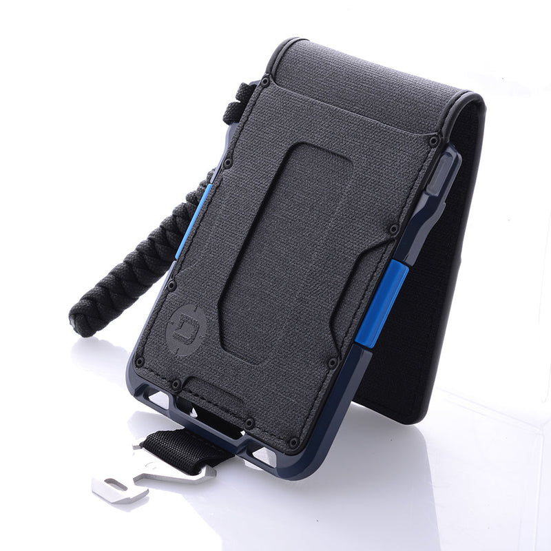 Load image into Gallery viewer, M1 Maverick™ Bifold Wallet - Spec-Ops - 4 Pocket DTEX - Blueline
