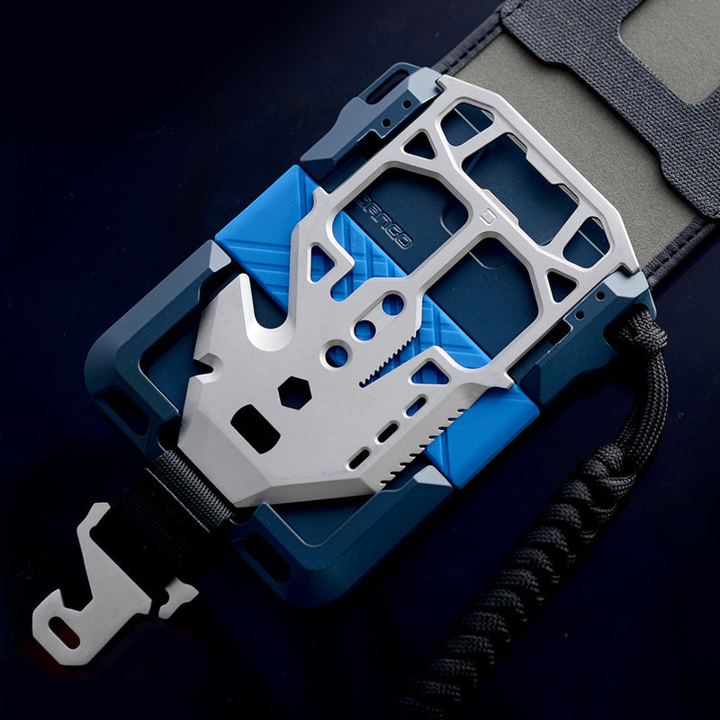 Load image into Gallery viewer, M1 Maverick™ Bifold Wallet - Spec-Ops - 4 Pocket DTEX - Blueline
