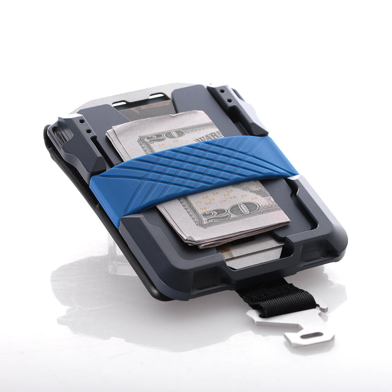 Load image into Gallery viewer, M1 Maverick™ Bifold Wallet - Spec-Ops - 4 Pocket DTEX - Blueline
