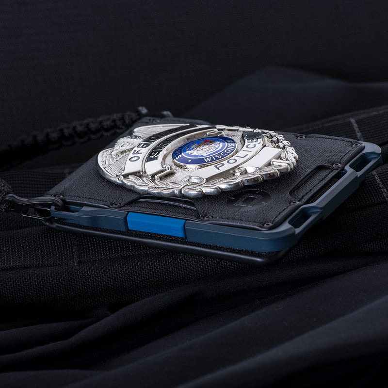 Load image into Gallery viewer, M1 Maverick™ Bifold Wallet - Spec-Ops - 4 Pocket DTEX - Blueline
